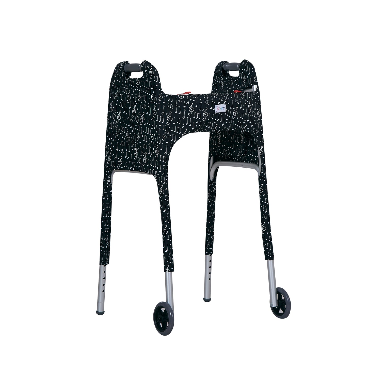 Jover Walker Cover - Noteworthy | Black & White Music Note Pattern with Pockets & Matching Storage Bag