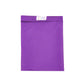 Matching carry/storage bag for purple walker cover with pockets on a white background.